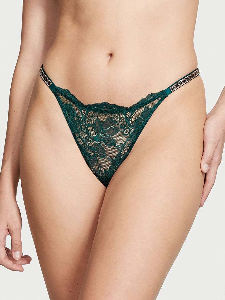 Shine Strap Thong Panty