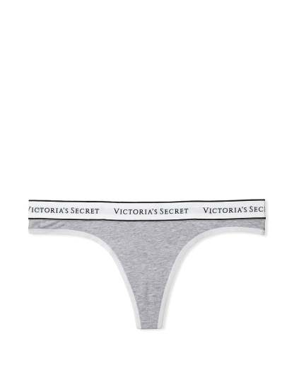 Logo Cotton Thong Panty