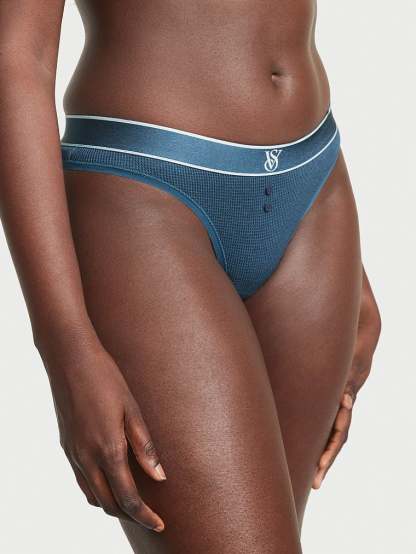 Shine Patch Thong Panty