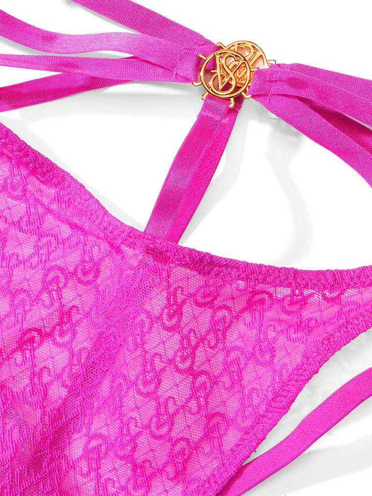 Icon by vs Lace Open Back Strappy Brazilian Panty