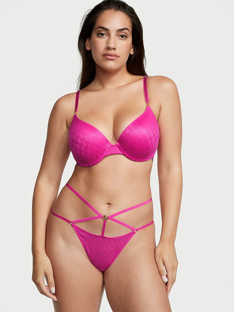 Icon by vs Lace Open Back Strappy Brazilian Panty