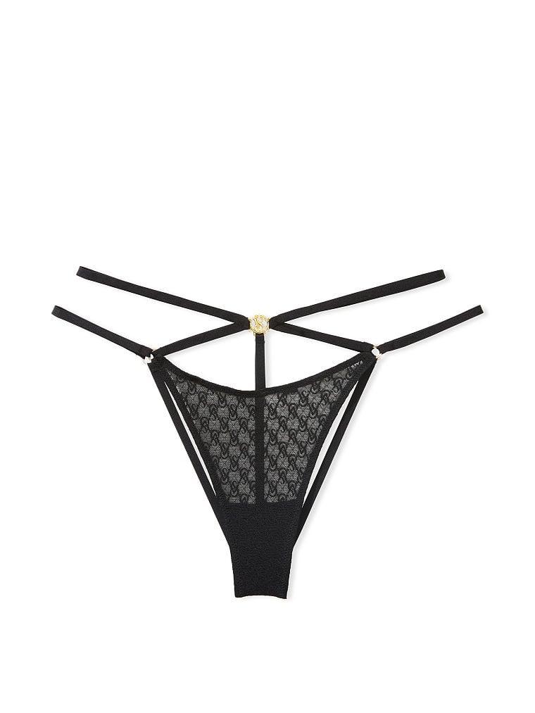 Icon by vs Lace Open Back Strappy Brazilian Panty