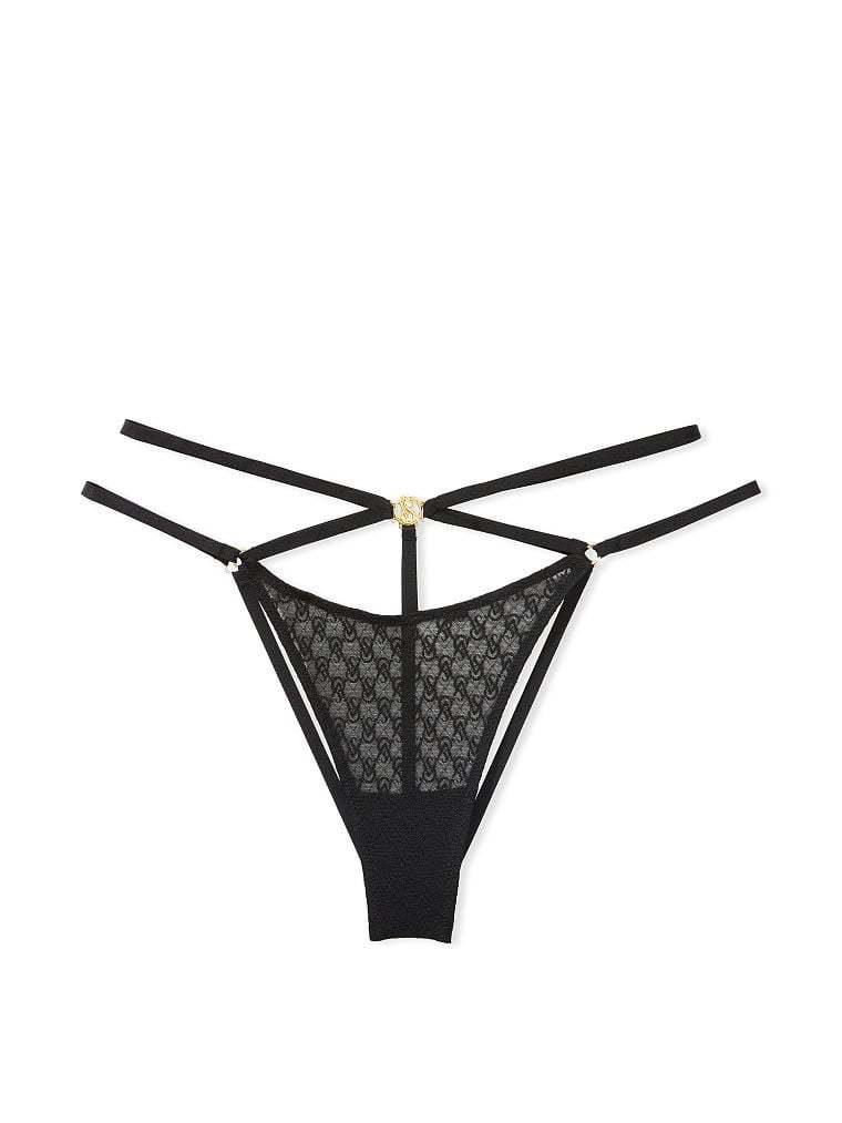 Icon by vs Lace Open Back Strappy Brazilian Panty
