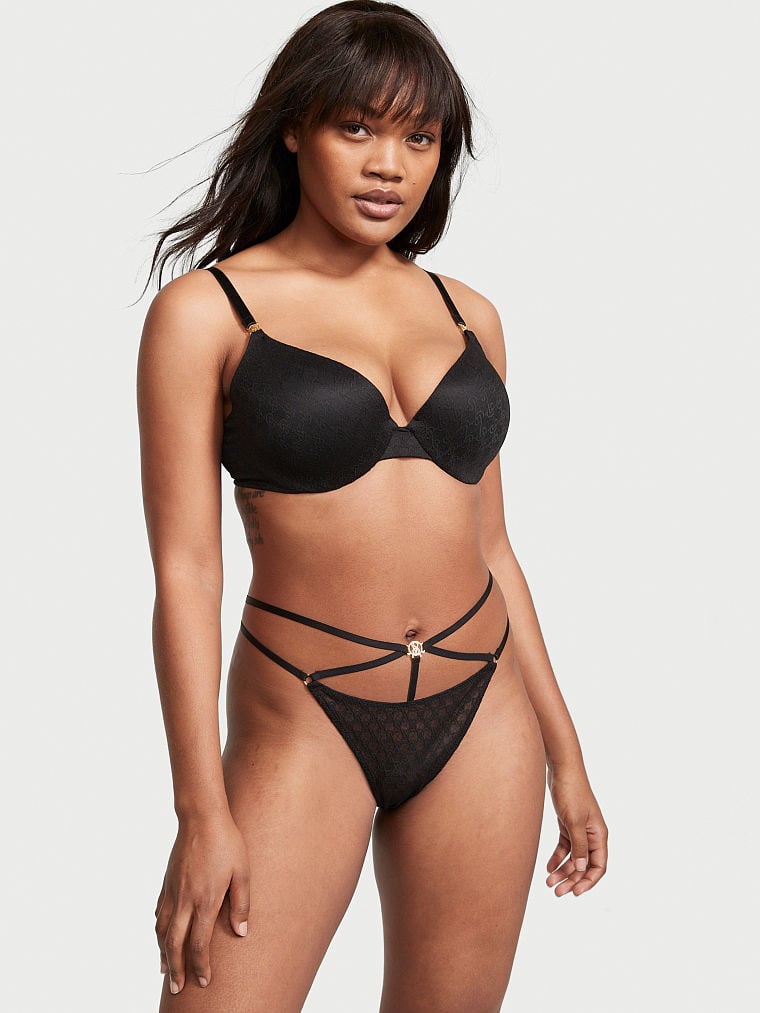 Icon by vs Lace Open Back Strappy Brazilian Panty