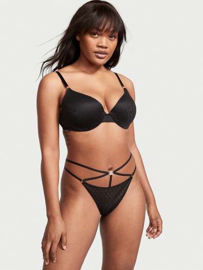 Icon by vs Lace Open Back Strappy Brazilian Panty
