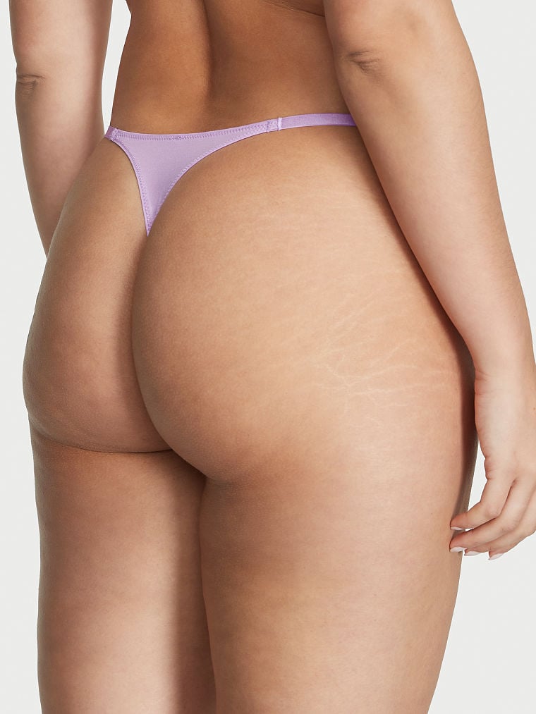 Lace-Trim Thong Panty