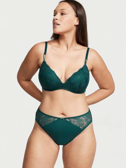 Stretch Cotton High Leg Brief Panty