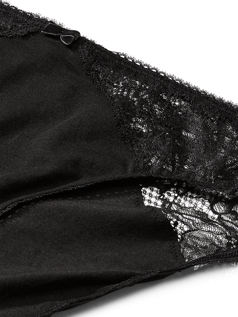 Stretch Cotton High Leg Brief Panty