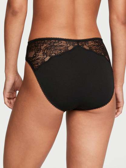 Stretch Cotton High Leg Brief Panty