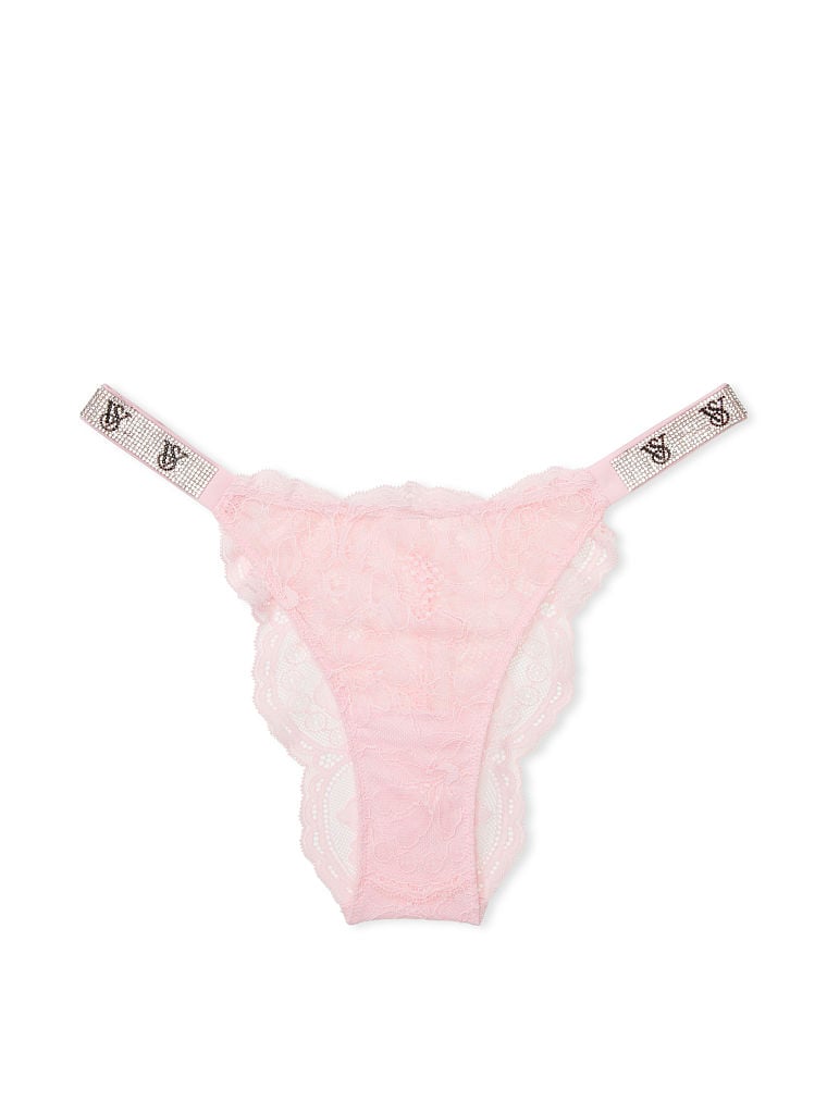 Shine Strap Lace Brazilian Panty