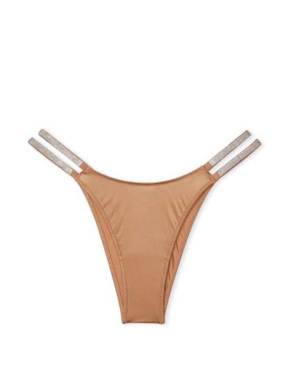 Double Shine Strap Smooth Brazilian Panty