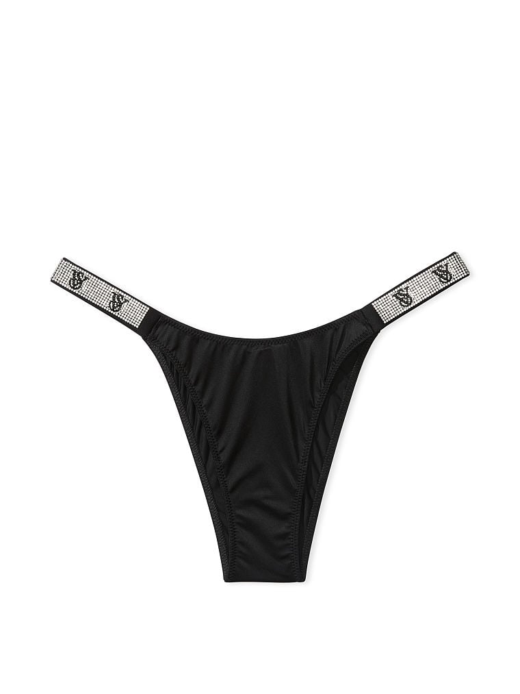 Double Shine Strap Smooth Brazilian Panty
