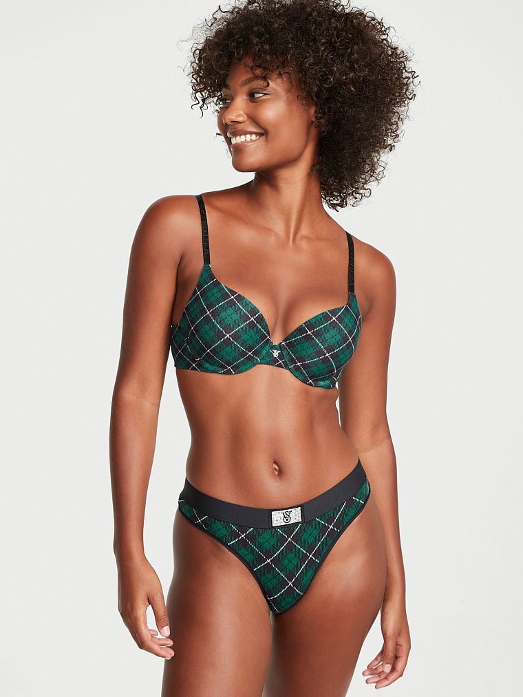 Shine Patch Thong Panty