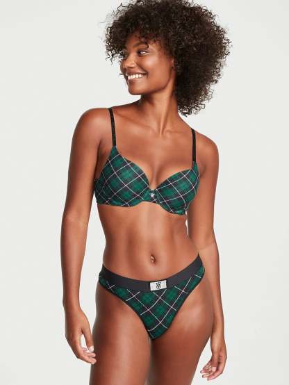 Shine Patch Thong Panty