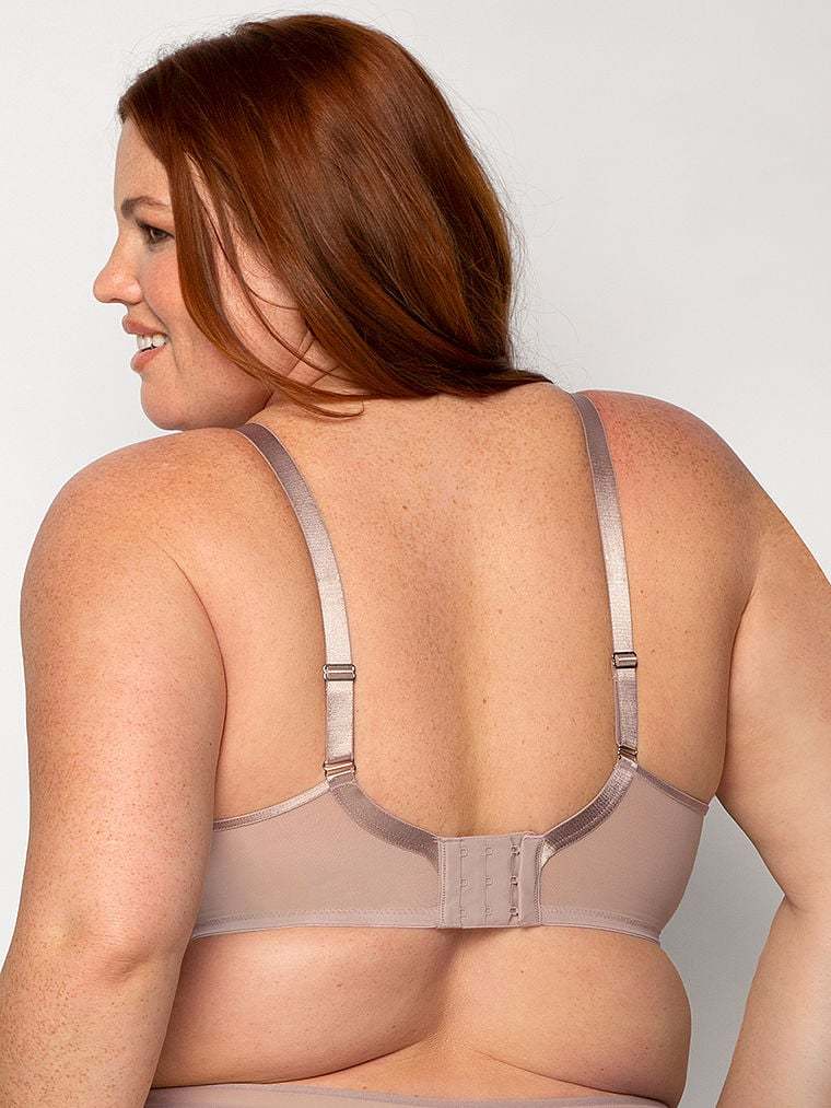 Sheer Mesh Full-Coverage Unlined Underwire Bra