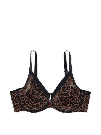 Sheer Mesh Full-Coverage Unlined Underwire Bra