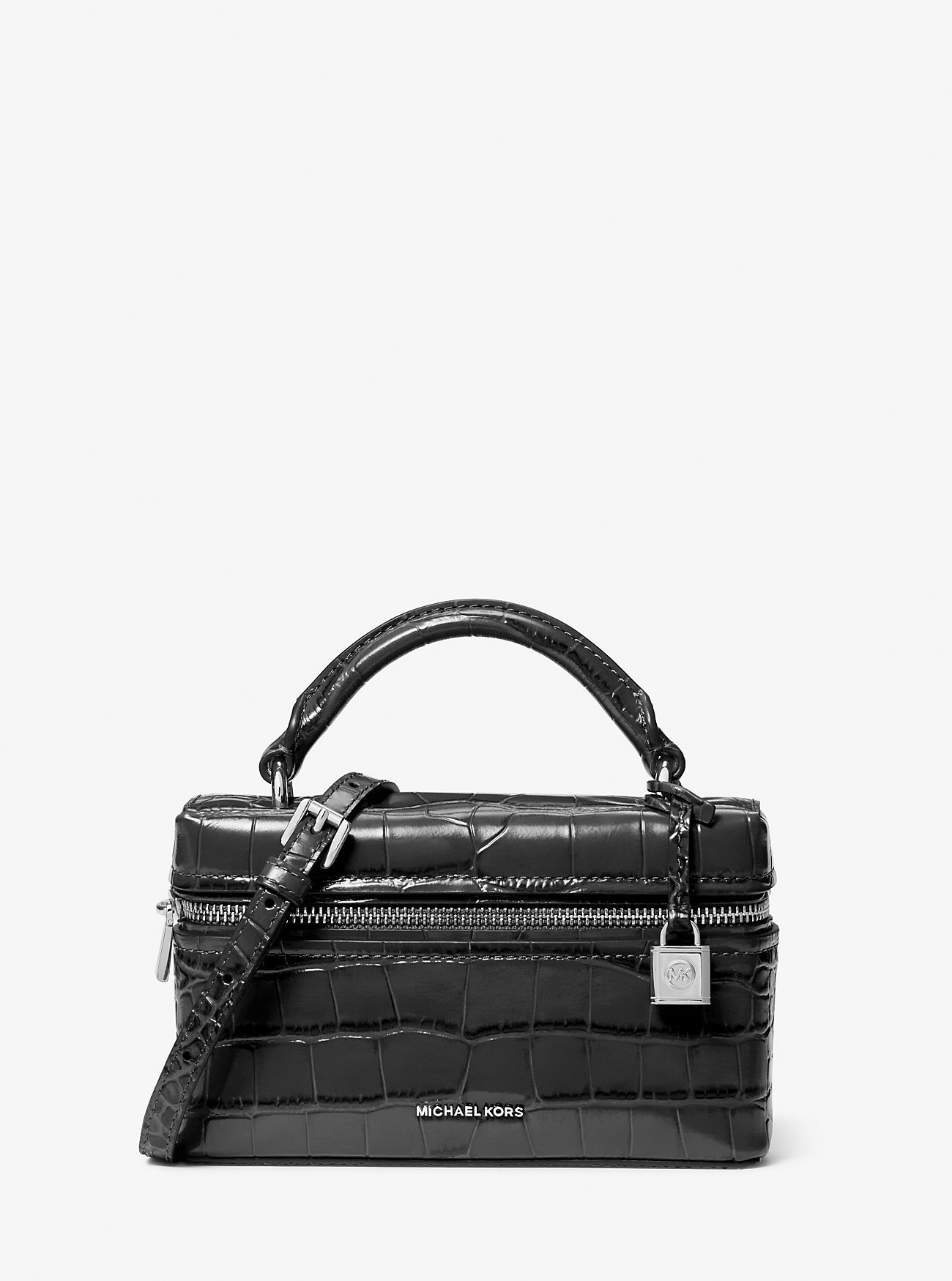 Jana Extra-Small Crocodile Embossed Leather Crossbody Bag