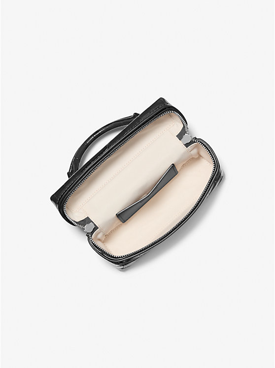 Jana Extra-Small Crocodile Embossed Leather Crossbody Bag