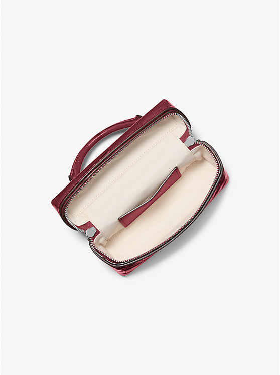 Jana Extra-Small Crocodile Embossed Leather Crossbody Bag