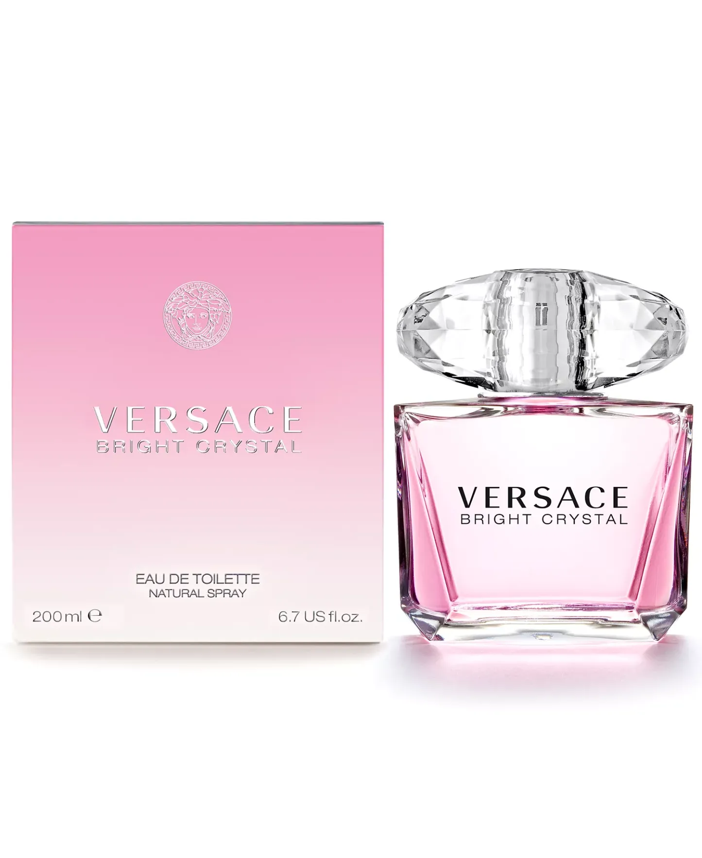 Versace Bright Crystal Eau de Toilette Spray, 6.7 oz