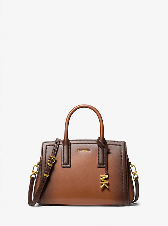Laila Small Burnished Leather Satchel
