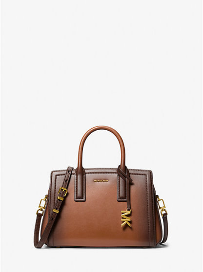 Laila Small Burnished Leather Satchel