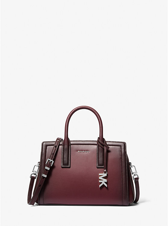 Laila Small Burnished Leather Satchel