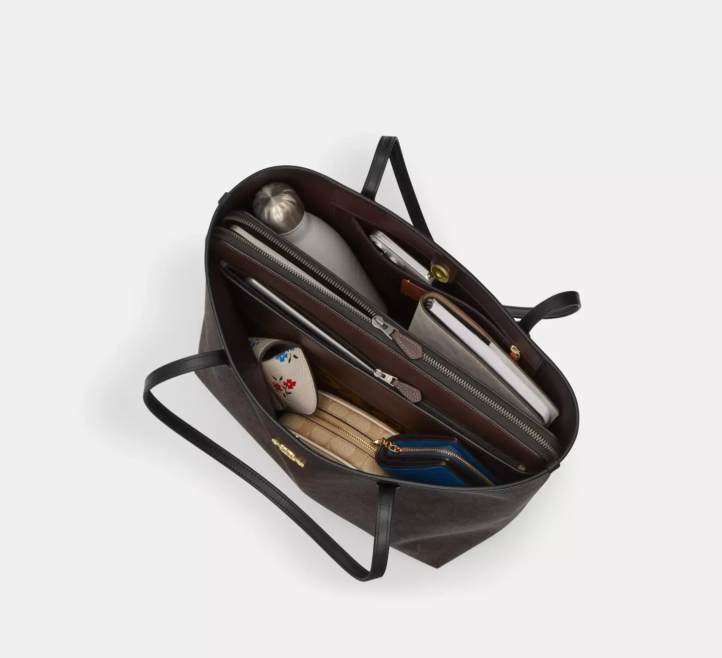 City Tote Bag With Floral Print