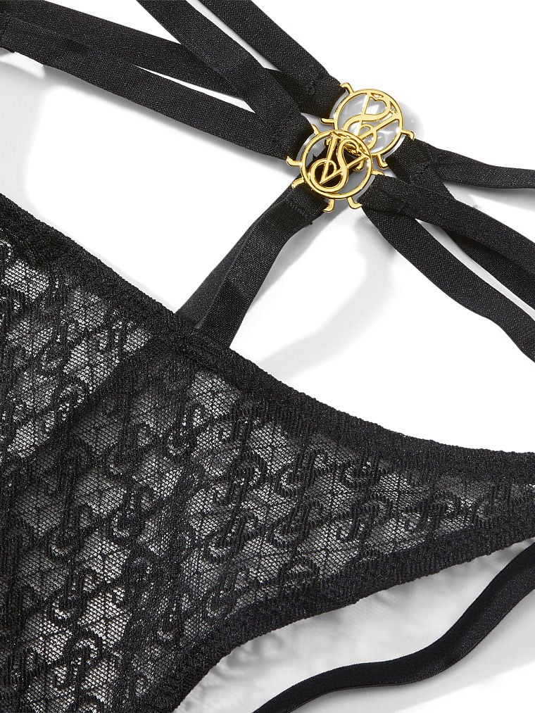 Icon by vs Lace Open Back Strappy Brazilian Panty