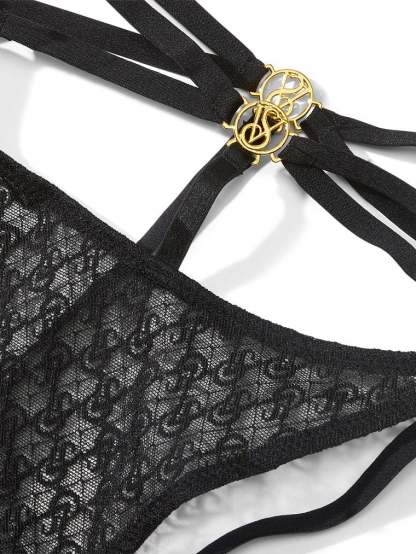 Icon by vs Lace Open Back Strappy Brazilian Panty