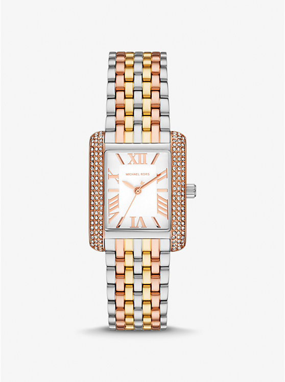 Petite Emery Pavé Gold-Tone Watch