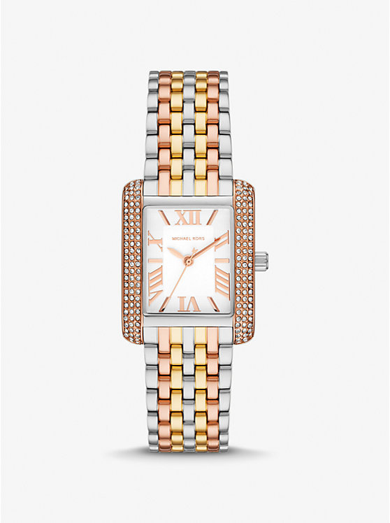 Petite Emery Pavé Gold-Tone Watch
