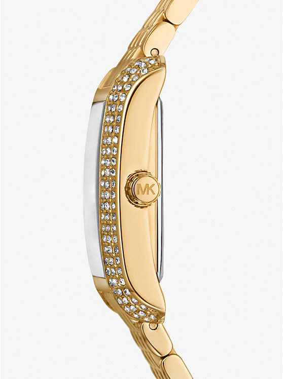 Petite Emery Pavé Gold-Tone Watch