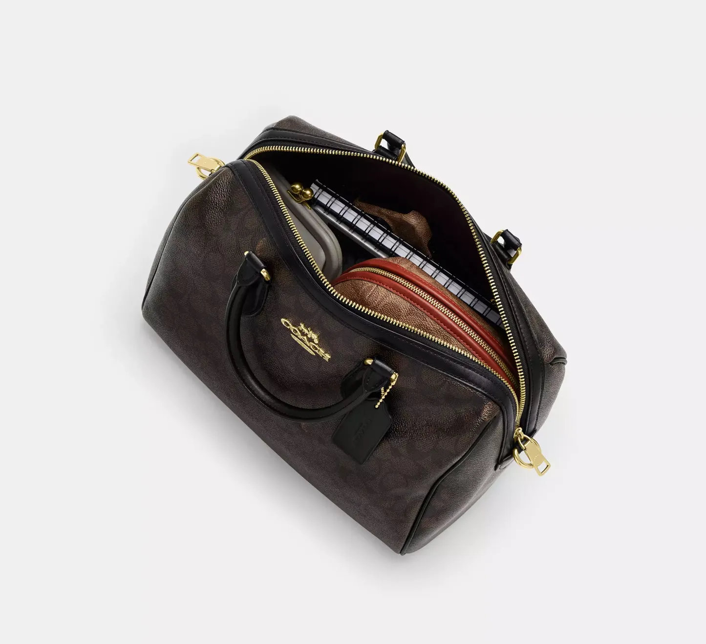 Rowan Large Satchel Bag In Signature Canvas