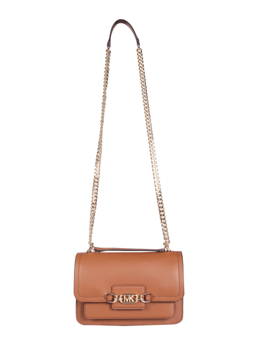 Heather Logo Plaque Shoulder Bag