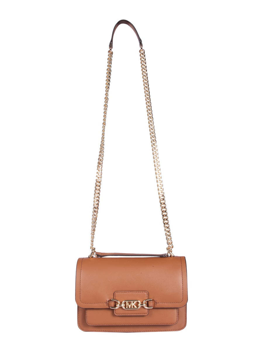 Heather Logo Plaque Shoulder Bag