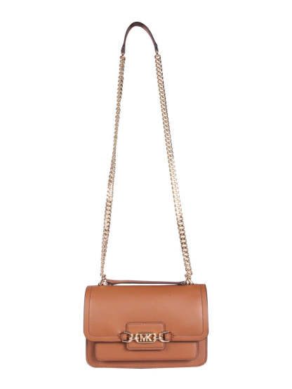 Heather Logo Plaque Shoulder Bag