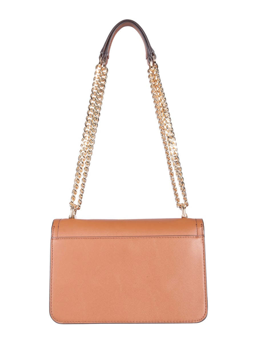 Heather Logo Plaque Shoulder Bag