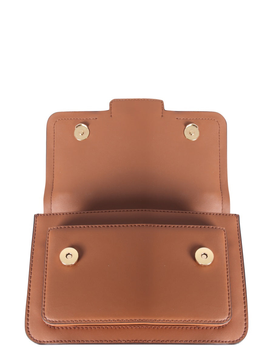 Heather Logo Plaque Shoulder Bag