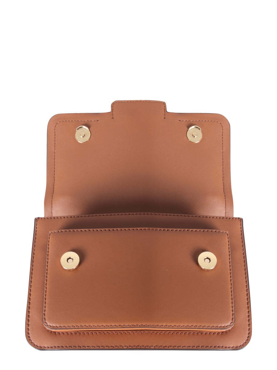 Heather Logo Plaque Shoulder Bag