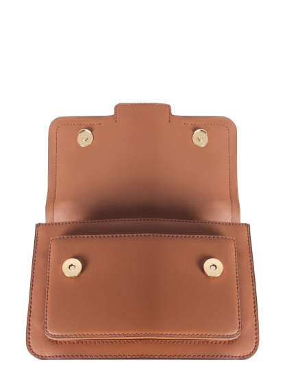 Heather Logo Plaque Shoulder Bag