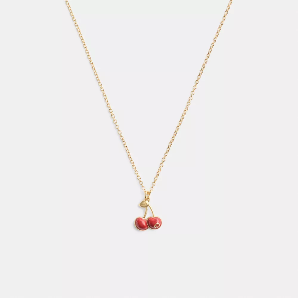 Cherry Charm Pendant Necklace