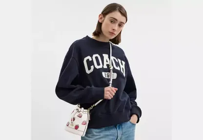 Mini Bucket Bag With Strawberry Print