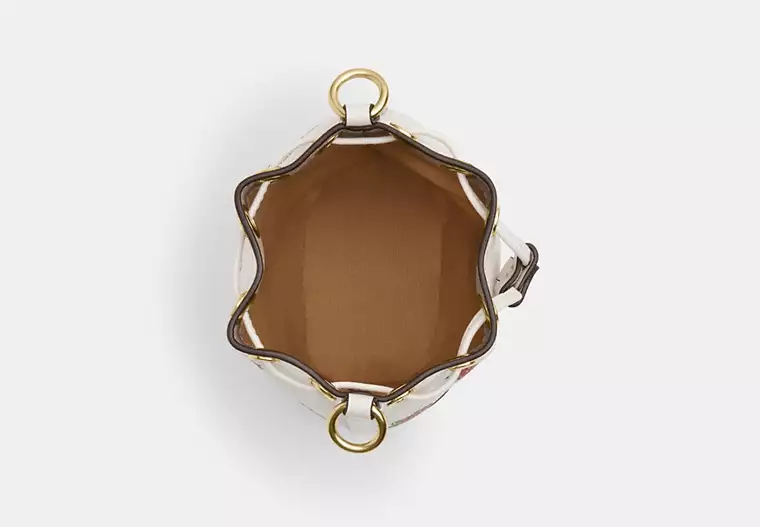 Mini Bucket Bag With Strawberry Print