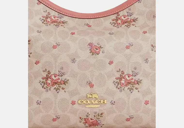 Laurel Shoulder Bag In Signature Canvas With Floral Print