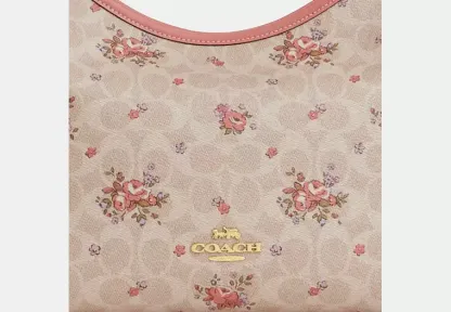 Laurel Shoulder Bag In Signature Canvas With Floral Print