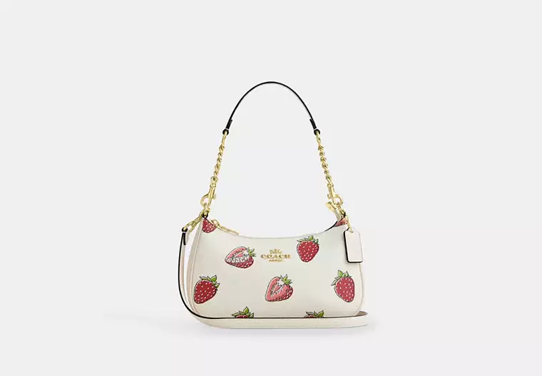 Teri Shoulder Bag With Strawberry Print
