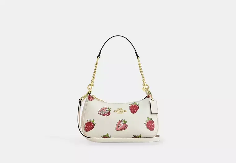Teri Shoulder Bag With Strawberry Print
