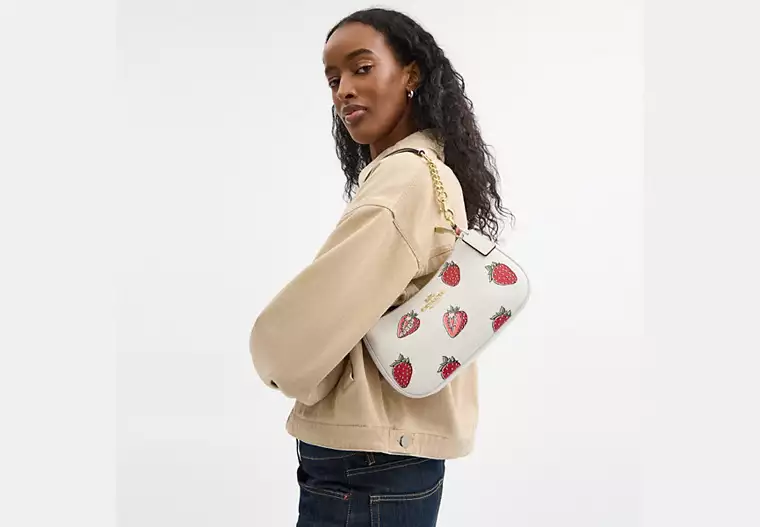 Teri Shoulder Bag With Strawberry Print
