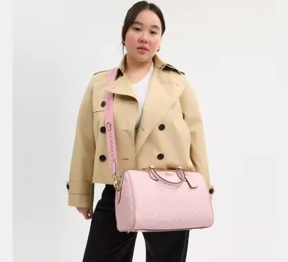 Rowan Large Satchel Bag In Signature Canvas